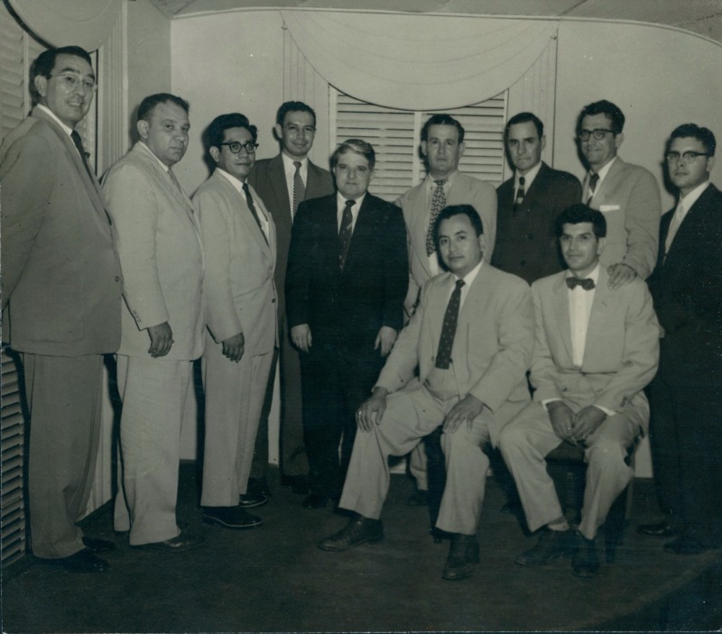 Photograph of the attorneys in the Hernandez V. Texas Attorney's case. The case was trying to prevent Mexican Americans from serving on grand juries. 