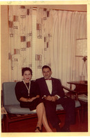 Marie and Arturo Vasquez at a friend’s house waiting to go for a couple’s night out.