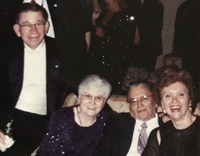 Photo of Co-founders of ALPFA (Association of Latino Professionals in Finance and Accounting). Joe Pacheco and wife, Arturo Vasquez, and Frances Garcia.