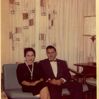 Marie and Arturo Vasquez at a friend’s house waiting to go for a couple’s night out.
