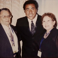 Arturo Vasquez, John Quinones, ABC Correspondent, and Marie Vasquez at a ALPFA (Association of Latino Professionals in Finance and Accounting) convention.