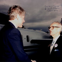 Photograph of Dr. Garcia with Bill Clinton.